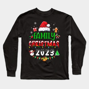 Matching Family Christmas 2023 Team Santa Elf Squad Long Sleeve T-Shirt